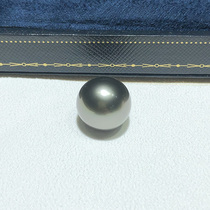 无调色大溪地天然黑珍珠15-16mm高品质正圆强光南洋海水福林珍珠