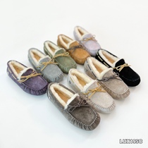 LUX195C2023经典款糖果羊毛豆豆鞋luxury 冬季女鞋
