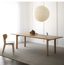 日式全实木餐桌原木风桌椅组合白蜡木会议桌长桌设计师工作台书桌