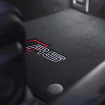 奥迪RS6脚垫地毯RS7 RS3 RS4织物黑色薄绒质感原厂升级改装德国进