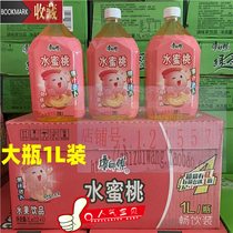 康师傅水蜜桃水果饮品1L*8瓶果味果汁饮料大瓶装畅饮 郑州发货