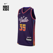 Nike耐克官方男童菲尼克斯太阳队NBA杜兰特大童速干球衣夏HF6016