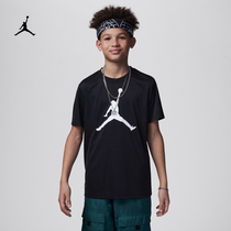 Jordan官方耐克乔丹男童DRI-FIT大童速干T恤夏季针织轻便HA2543
