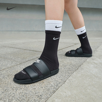 Nike耐克官方OFFCOURT SLIDE女拖鞋夏季一字拖耐克勾勾透气DC0496