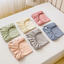 安睡兔全棉夹棉单层床笠三件套抗菌防尘彩色包围席梦思床垫保护罩