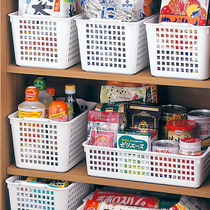 日本进口inomata食品收纳筐厨房橱柜调味收纳篮办公桌面整理框