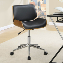 现代简约欧式实木曲木椅靠背家用电脑椅子日式办公书桌洽谈椅