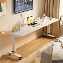 床边桌跨床桌可移动升降工作台简易长条桌学生书桌懒人跨床电脑桌