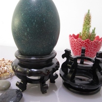速发鸵鸟蛋壳底座鸸鶓驼鸟蛋壳蛋托蛋雕工艺品水晶球葫芦石球托包