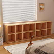 书架落地储物架子简易实木色货架儿童收纳柜家用S多层书柜置物架