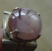 缅甸抹谷天然星光红宝石钢玉手箍、戒面R11戒指