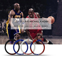 NBA芝加哥公牛队明星23号乔丹细圆硅胶手环篮球时尚运动夜光腕带