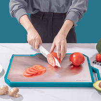 康巴赫切菜板双面菜板磨刀抗菌不锈钢厨房刻度尺家用抗菌防霉钻板